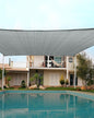 Quictent 16X16FT Square Sun Shade Sail Canopy 185G HDPE with Hardware Kit, 98% UV Block Outdoor Patio Sunshades Cover for Deck Garden Yard Grey