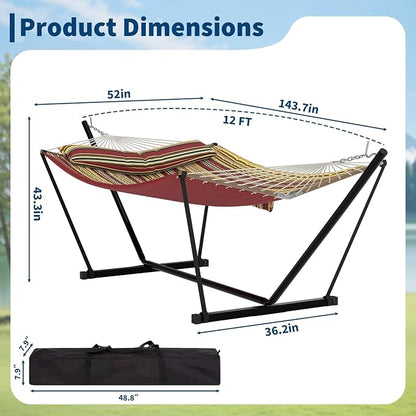 Portable 2 Person Double Hammock - Image 8