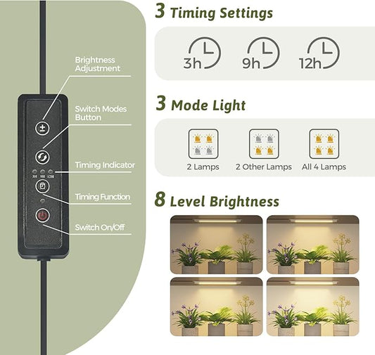Plant Stand Indoor with Grow Light 14 Tiers Large Plant Shelf