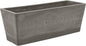 Arcadia Garden Products PSW U45CT Plastic/Stone/Wood Composite Simplicity Window Box, No Drainage Hole (Drillable), 17.5" x 7" x 6", Cement Color