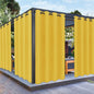 PureFit Outdoor Curtains for Patio Waterproof Weatherproof, UV Resistant Outside Curtains for Gazebo, Front Porch, Pergola, Sun Blocking Privacy Curtain, 52W x 84L inch, 1 Panel, Yellow