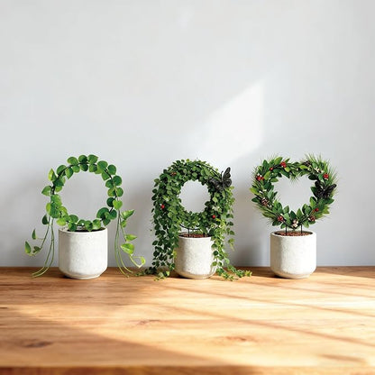 Indoor Climbing Plant Trellis - 3pcs Small Garden Potted Support Outdoor Plants Propagation Trellises Accessories with 20pcs Ties for Garden Plant Houseplant