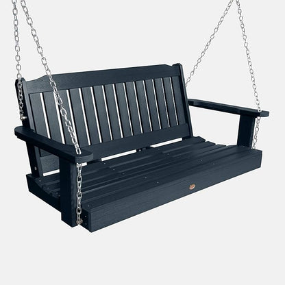 Highwood Lehigh Porch Swing, 4 Feet, Federal Blue