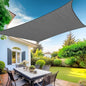 KANAGAWA Sun Shade Sail Curved 24'X24' Dark Grey Rectangle Outdoor Shade Cover UV Blovk Canopy for Patio Garden Backyard Heavy Duty Permeable 185GSM (We Make Custom Size)