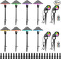 ZUCKEO RGB Color Changing Landscape Lights Low Voltage Pathway Lights 12V 24V Multi-Color LED Landscape Light Kit Waterproof for Yard Garden Path Christmas Decoration(12Pack)