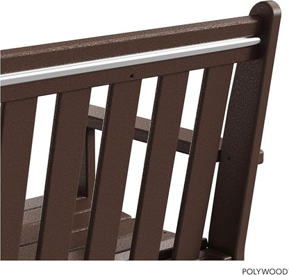 POLYWOOD GNB60MA Vineyard 60" Bench, Mahogany