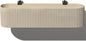 Veradek Demi Series Railing Planter - Hanging Planter Box for Windowsill/Balcony | Plastic-Stone Composite w/Railing Bracket | Modern Décor for Flowers