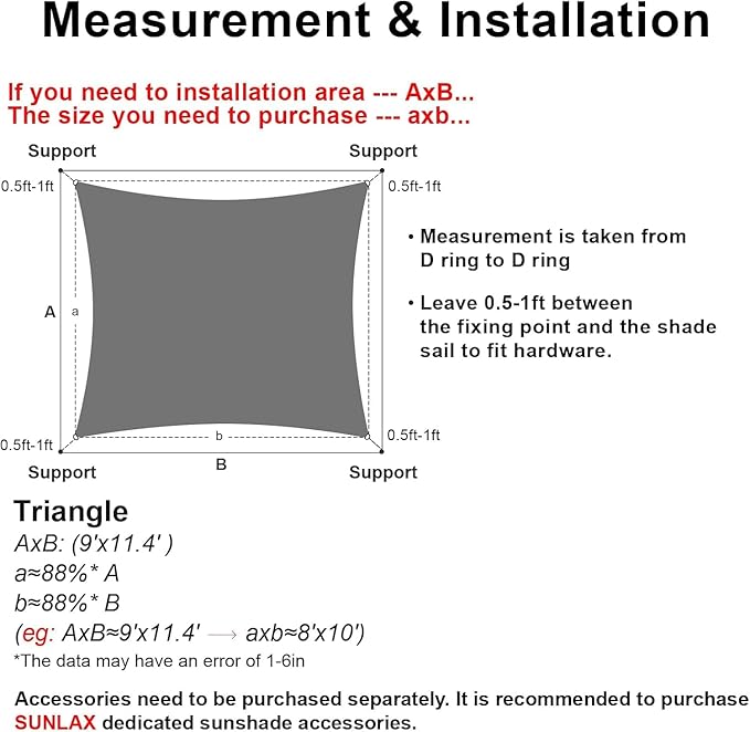 SUNLAX Sun Shade Sail 11' x 13' Terra Red Rectangle Canopy Sail Shade Cover UV Block Permeable Sunshade Outdoor for Patio Backyard Deck Pergola (We Make Custom Size)