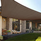 LOVE STORY Custom Size 7'x12' Brown Sun Shade Sail Rectangle UV Block Canopy Patio Sail Sunshades Fabric for Outdoor Garden Carport (We Make Custom Size)