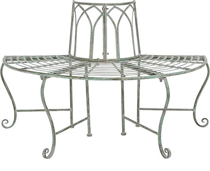 SAFAVIEH Outdoor Furniture Collection – Abia Antique Dark Green Distressed by SAFAVIEH