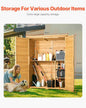 Outdoor Storage Shed – Large Wooden Outside Storage Cabinet