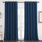 NICETOWN Blackout Curtains 84 Inch Length, Thermal Insulated Curtains for Bedroom Grommet Energy Saving Room Darkening Drapes for Living Room Window, 1 Panel, Moroccan Blue, 66" W x 102" L