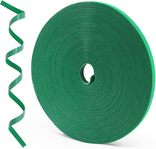 SumDirect Plant Tape 75 ft Plant Ties for Climbing Plants Garden Twist Ties Plants Adjustable Green Garden Tape for Plants, Flowers, Vines and Tree (75 ft x 1/2 in)