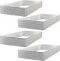 4 Pack Raised Beds for Gardening, Corrugated Galvanized Steel Raised Garden Bed, Outdoor Metal Above Ground Garden Bed for Vegetables and Flowers-4x2FT(Rectangular)