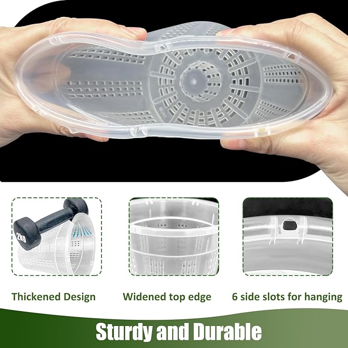 Orchid Pot, 6 Packs of 5.5" Orchid Pots with Holes, Orchid Pots for Repotting, Plastic Orchid Planter for Indoor Outdoor Plants (6 Packs, 5.5")