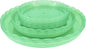 12Pcs Clear Plant Saucer, 6 8 10 Inch Durable Plastic Plant Tray, Round Plant Pot Saucers, Drip Tray for Indoor and Outdoor Garden, Green