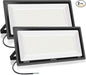 800W 2pack LED Flood Lights,3700 watt Equivalent 89500LM Super Bright Outdoor LED Arena Lights 100-277V IP65 Waterproof 5000K Daylight Commercial Lighting for Stadium,Backyard, Parking lot etc