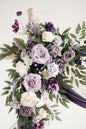 Artificial Flowers for Wedding Arch, Lilac Foam and Silk, 4-Piece Set
