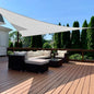 Quictent Large Triangular Sun Shade Sail 24x24x24ft with Hardware Kit, 185GSM HDPE Heavy Duty Top Cover Canopy 98% UV Block for Outdoor Patio Garden Deck Yard (Gray)