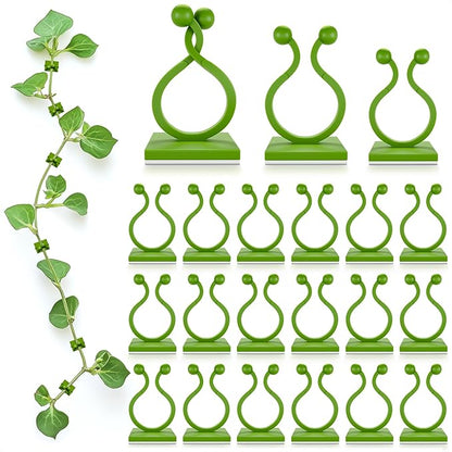 Plant Wall Clips for Climbing Plants 110 Pcs - Pothos Plant Climber Support, Large, Medium, Small Sizes Wall Clips for Support, Strong Self-Adhesive, For Indoor Plants, Cable Management & Plant Holder