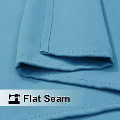 NICETOWN Outdoor Curtain for Patio/Balcony, Thermal Insulated Weight Heavy Windproof Top and Bottom Stainless Steel Grommets Sun/Rain Protect Drape for Porch/Pergola, 1 Piece, W52 by L84, Teal Blue