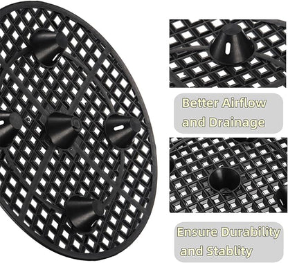 15 PCS Plant Level Pot Elevator, 12 inch Plastic Potted Plant Stands, Large Patio Planter Riser Holder, Deck Floor Protector to Prevent Rot Damage, Plant Trivet for Indoor Outdoor Garden