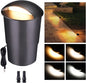 Low Voltage Well Lights - 5 Colors Temp IP67 In-Ground Light, 2700K/3000K/3500K/4000K/5000K Outdoor 12V LED Turret Top Landscape Lighting, ORB Aluminum for Pathway Deck Patio 3W 170LM