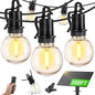 ZJOJO 100FT Solar Lights Outdoor Wateroproof, Solar String Lights with with Remote USB Port 32 LED Shatterproof,Dimmable Outdoor Lights Long Last for Garden,Patio, Backyard, Camping Christmas Light
