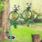 Bshine Outdoor Solar Garden Decorative Frog Lights, Waterproof LED Metal Stake Yard Art for Backyard, Path, Lawn Ornaments for Mom Gifts, Mother's Day Gifts Frog