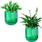 Melphoe Self Watering Pots for Indoor Plants Planter, 4.7 Inch 2 Pack Planters Self Watering Plant Pots for Flower, Houseplants, Succulent, African Violets and Cactus with Drainage