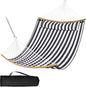 SUNCREAT Hammocks for Outside Hanging Tree Hammock for Outdoor, Large Replacement Hammock for Stand, Black Stripes