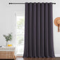 NICETOWN Patio Door Curtain Sound Blocking, Bedroom Privacy Room Divider Curtain, Thermal Insulated Blackout Closet Sliding Door Shade (1 Panel, 100" Wide x 120" Long, Greyish Purple)