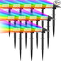 Solar Spot Lights Outdoor Color Changing, [7 Mode/12 Pack] Christmas Landscape Spotlights, Solar Lights Outdoor Waterproof,Led Powered Flood Light for Halloween Pathway Yard Garden Tree Walkway