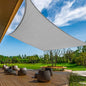 KANAGAWA Sun Shade Sail 12'x16' Gray Rectangle UV Block Canopy Awning Shelter Fabric Cloth Screen for Outdoor Patio Garden Backyard Activities