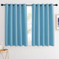 NICETOWN Blackout Curtains 54 Inches Long, Thermal Insulated Room Darkening Curtains for Bedroom, Window Treatment Drapes for Living Room Nursery (W66 x L54 Inch, Teal Blue, 1 Panel)