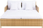 SAFAVIEH Outdoor Collection Cadeo Natural/White Cushion Daybed PAT7500D