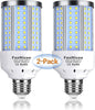 2-Pack 200W Equivalent LED Corn Light Bulb 3000 Lumen 6500K Cool White Daylight 30W LED Corn Lamp E26/E27 Medium Base for Indoor Outdoor Warehouse Garage Basement Backyard Factory Barn and Many Areas