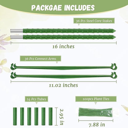 Legigo 4ft 4-Pack Tomato Cage for Garden Plant Support- Up to 48inch Garden Stakes Tomato Cage, Tomato Trellis for Potted Plants, Tomato Cages Plant Stakes for Climbing Vegetables Plants Flowers