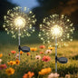 Garden Outdoor Lights, 2 Pack 120 LED Solar Garden Lights Fairy Lights Outdoor Waterproof Decorative Solar Firework Lights for Yard Patio Pathway Flowerbed Party Wedding Decor, Warm White