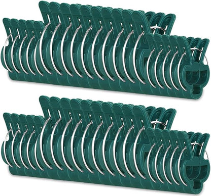 40 Pcs Plant Support Clips,Flower and Vine,Garden Tomato Plant Support Clips for Supporting Stems,Vines Grow Upright Climbing,Tool for Straightening,Tomato Cage,Trellis. 2 Sizes in one Pack