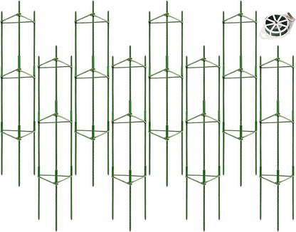 Legigo 8-Pack Tomato Cage for Garden Plant Support- Up to 48inch Garden Stakes Tomato Cage, Tomato Trellis for Potted Plants, Tomato Cages Plant Stakes for Climbing Vegetables Plants Flowers