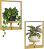 Bamworld Gold Plant Stand Indoor, Plant Hanger Wall Planters for Indoor Plants Window Plant Shelves Plant Holder Wall Decor, Room Decor (Patent Design)