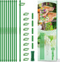 Plant Support Stakes for Indoor SupKing Orchid Sticks with Clips Garden Stake Extended to 2/3/4ft for Outdoor Potted Tomato Rose Vegetables House Palnts Comes with 20 Plants Ties(15 inch 10Pcs)