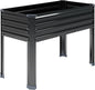 Galvanized Raised Garden Bed with Legs,48×18×30in Elevated Planter Box for Backyard,Garden, Patio, Balcony, 300lb Capacity,Planters for Outdoor Plants,Black