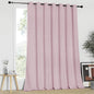 NICETOWN Blackout Patio Curtains 100 x 95 Inches Long for Sliding Door Extral Wide Blackout Curtain Panels Thermal Insulated Room Divider - Grommet Top, 100" W x 95" L, 1 Panel, Baby Pink