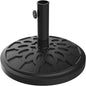 Umbrella Base - Heavy-Duty 19lbs Weighted Outdoor Stand for Patio Table, Tilt, and Lightweight Freestanding Umbrellas by Pure Garden (Black)