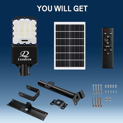 9500w Solar Street Lights Outdoor Waterproof Black, 450000LM Super Bright LED - Image 8