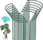 Joyhalo 12 Pack Peony Cages and Supports, 32 Inch Adjustable Plant Stakes for Outdoor Plants, Plant Support Stakes, Peony Cage with 15 Pcs Twist Ties, Flower Stakes Peonies Support Cages for Plants