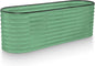 Plant & Plot Galvanized Raised Garden Beds Outdoor // 6×2×2 ft Planter Raised Beds for Gardening, Vegetables, Flowers // Large Metal Garden Box (Light Green) // Patented Tool-Free Design