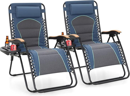 Sophia & William Oversized XXL Zero Gravity Chair Set of 2, Outdoor Recliner by SophiaWilliam